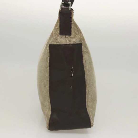 GUCCI Shoulder Bag Canvas Gray Silver - Picture 3 of 14